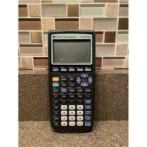 Texas Instruments TI-83 Plus Graphing Calculator Tested with Cover